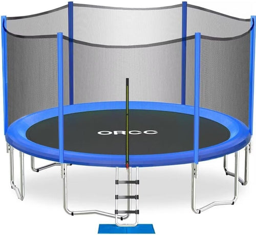 1200LBS Weight Capacity Trampoline 16 15 14 12 10 8 FT for Kids with Safety Enclosure Net for Children Adults Outdoor Yard Trampolines