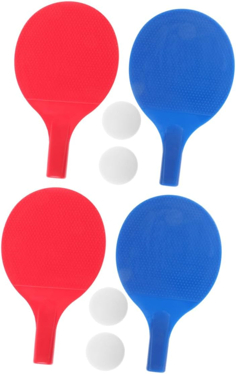 Table Tennis Rackets Blank 8Pcs Kids Pong Paddles Set with Net for Practice