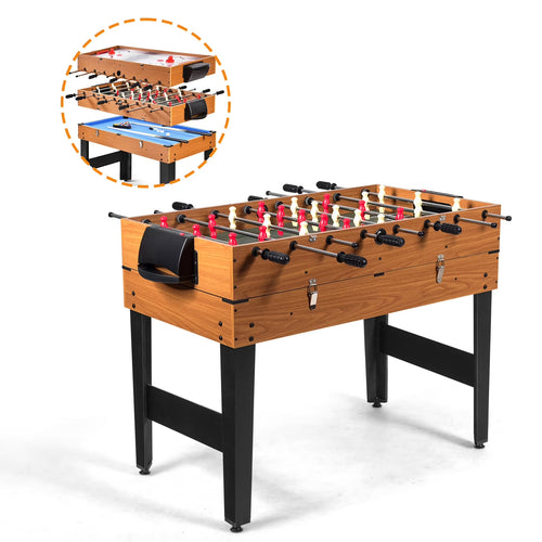 3-In-1 Multifunctional Game Table Soccer Billiard Slide Hockey