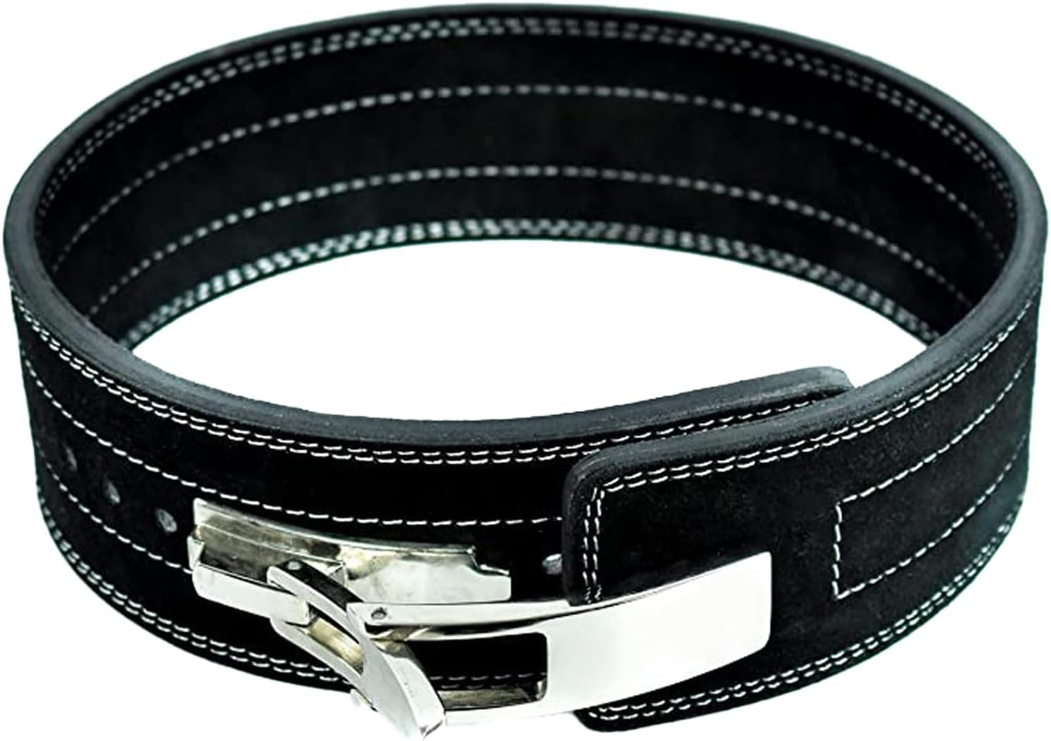 Flexz Fitness Lever Weight Lifting Belt Leather - 10MM 13MM Powerlifting Gym Belts for Men & Women - Lower Back Support for Weightlifting Deadlifts Squats Heavy Duty IPF Bodybuilding