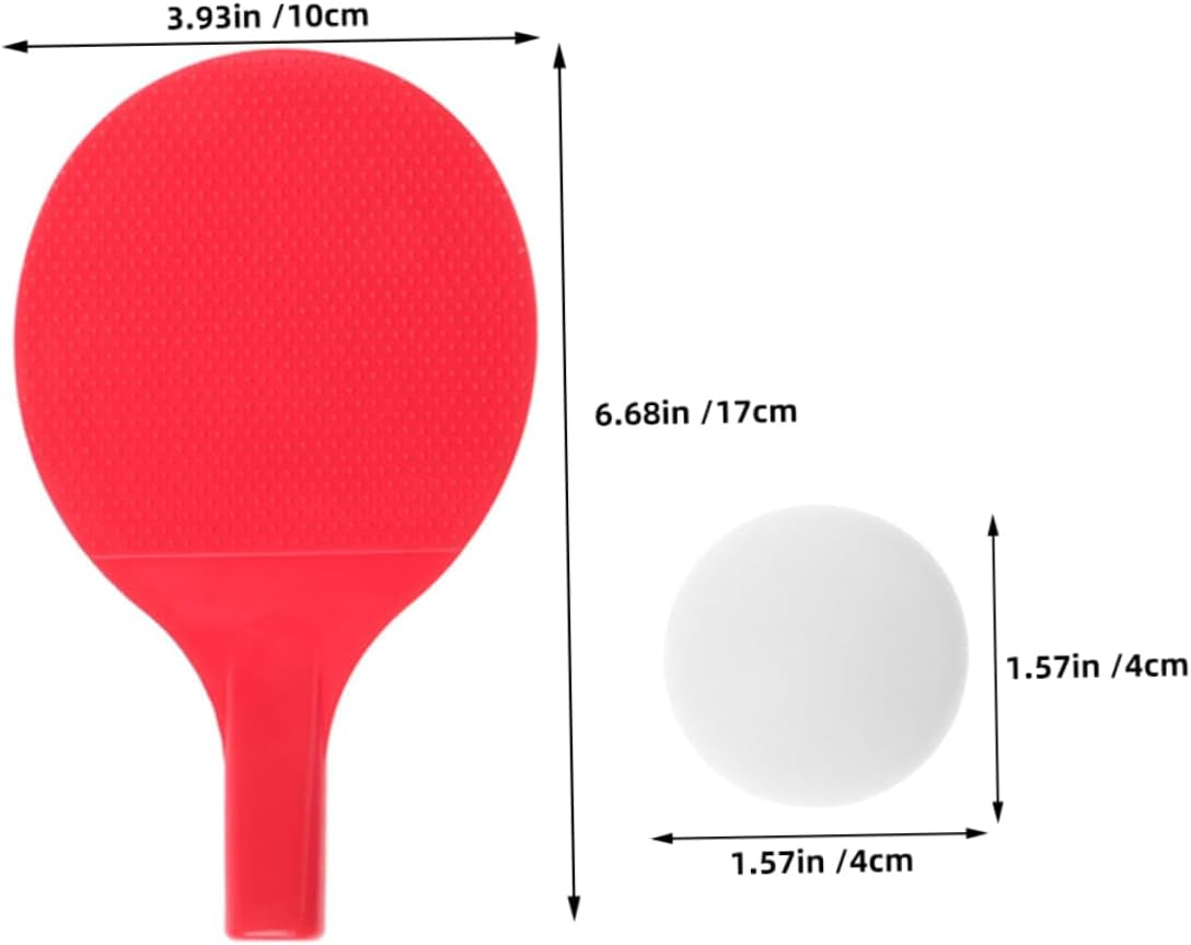Table Tennis Rackets Blank 8Pcs Kids Pong Paddles Set with Net for Practice