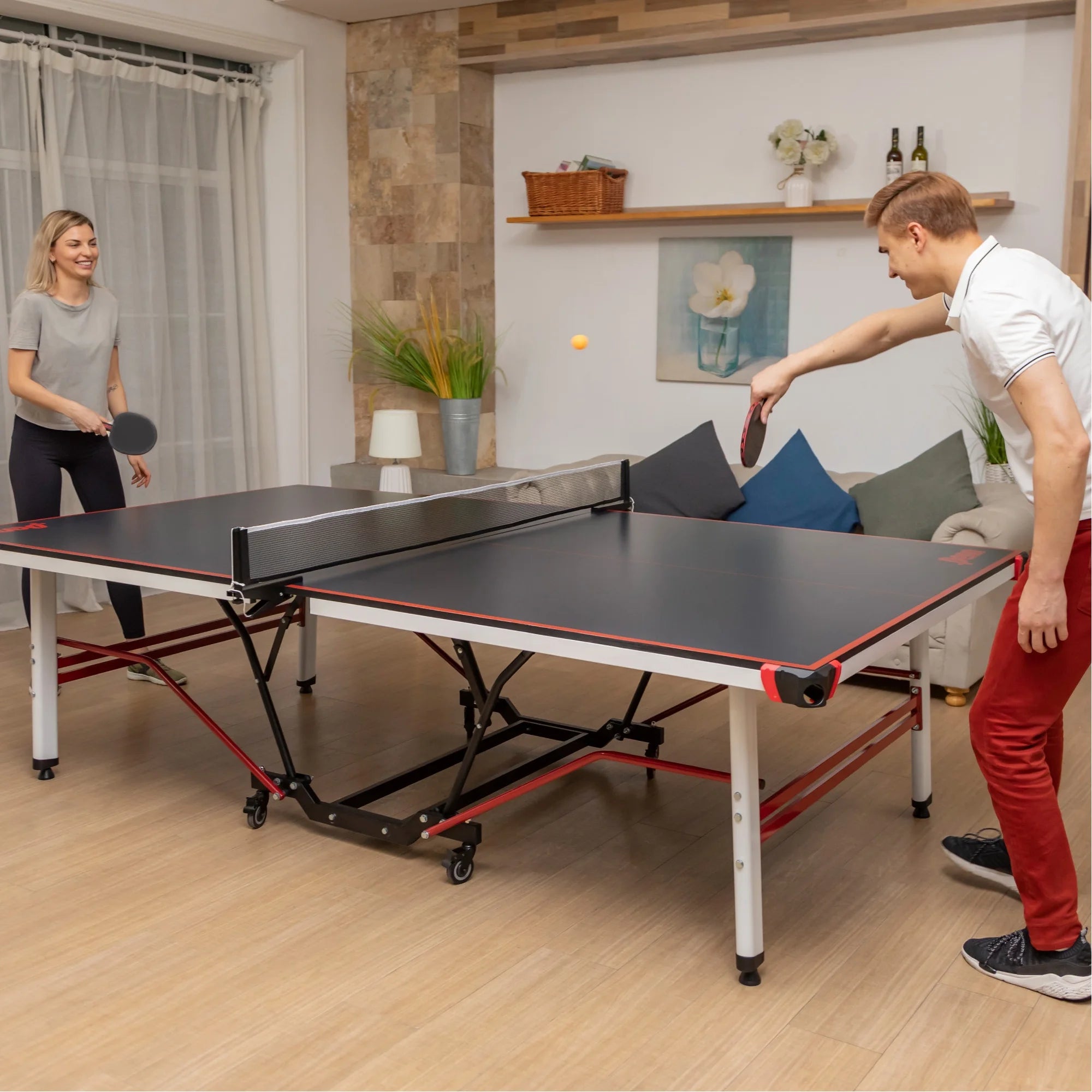 (3 Pack)  Pro Tournament 3-Star Table Tennis Balls, 40 Mm, Orange, 6 Count