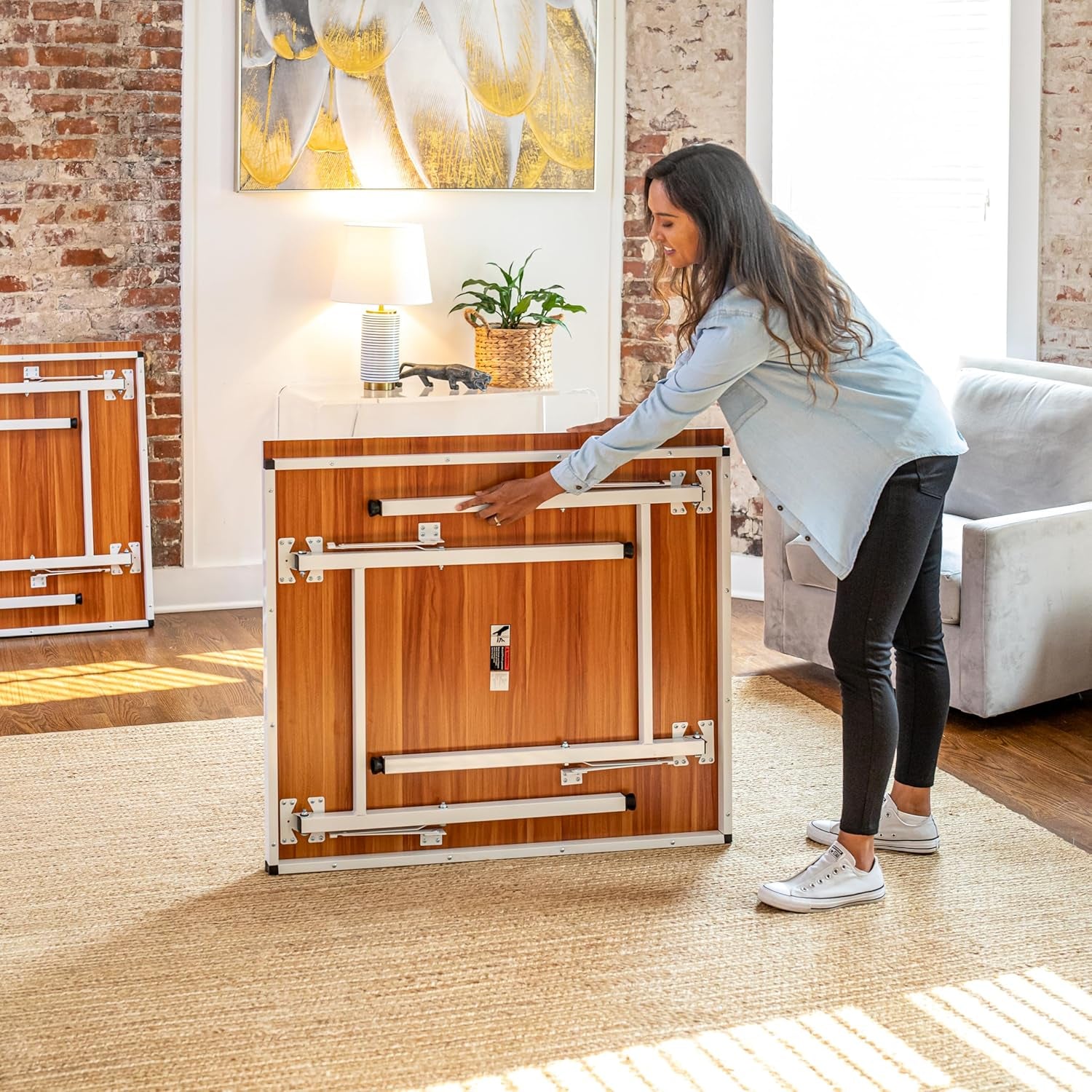 Space Saver - Compact Ping Pong Table - Separate Table Halves - Regulation Height - No Assembly Required