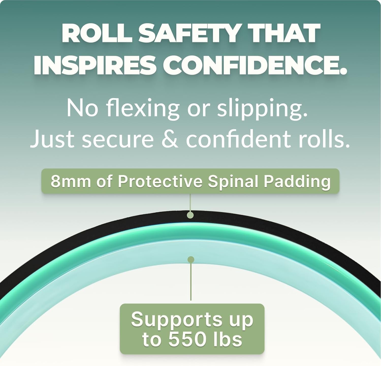 Back Roller & Yoga Wheel - Relieve Lower & Upper Back Pain & Stiffness - Therapeutically Stretch, Mobilize & Decompress Your Spine - Increase Mobility, Flexibility & Alignment