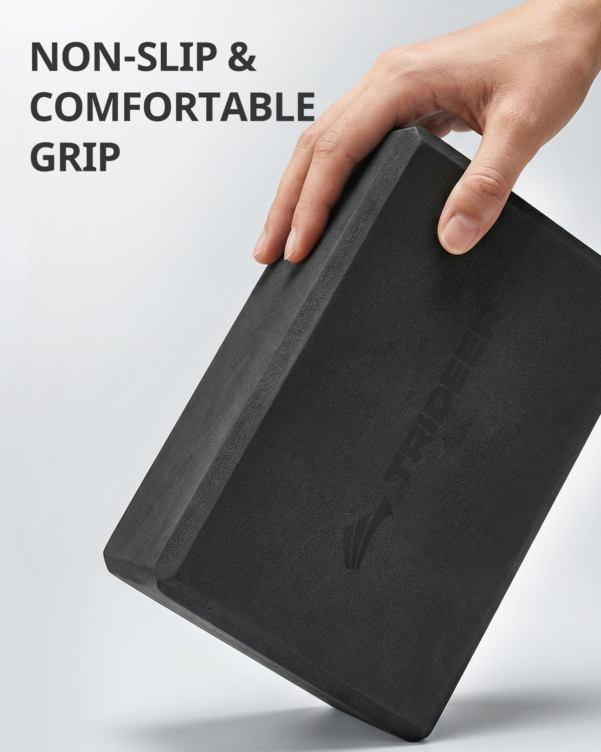 Yoga Blocks 2 Pack, Soft Non-Slip Foam Blocks with Beveled Edges for Alignment and Stretching in Yoga, Pilates, and Dance - Supportive, Lightweight, Odor Resistant, Latex-Free